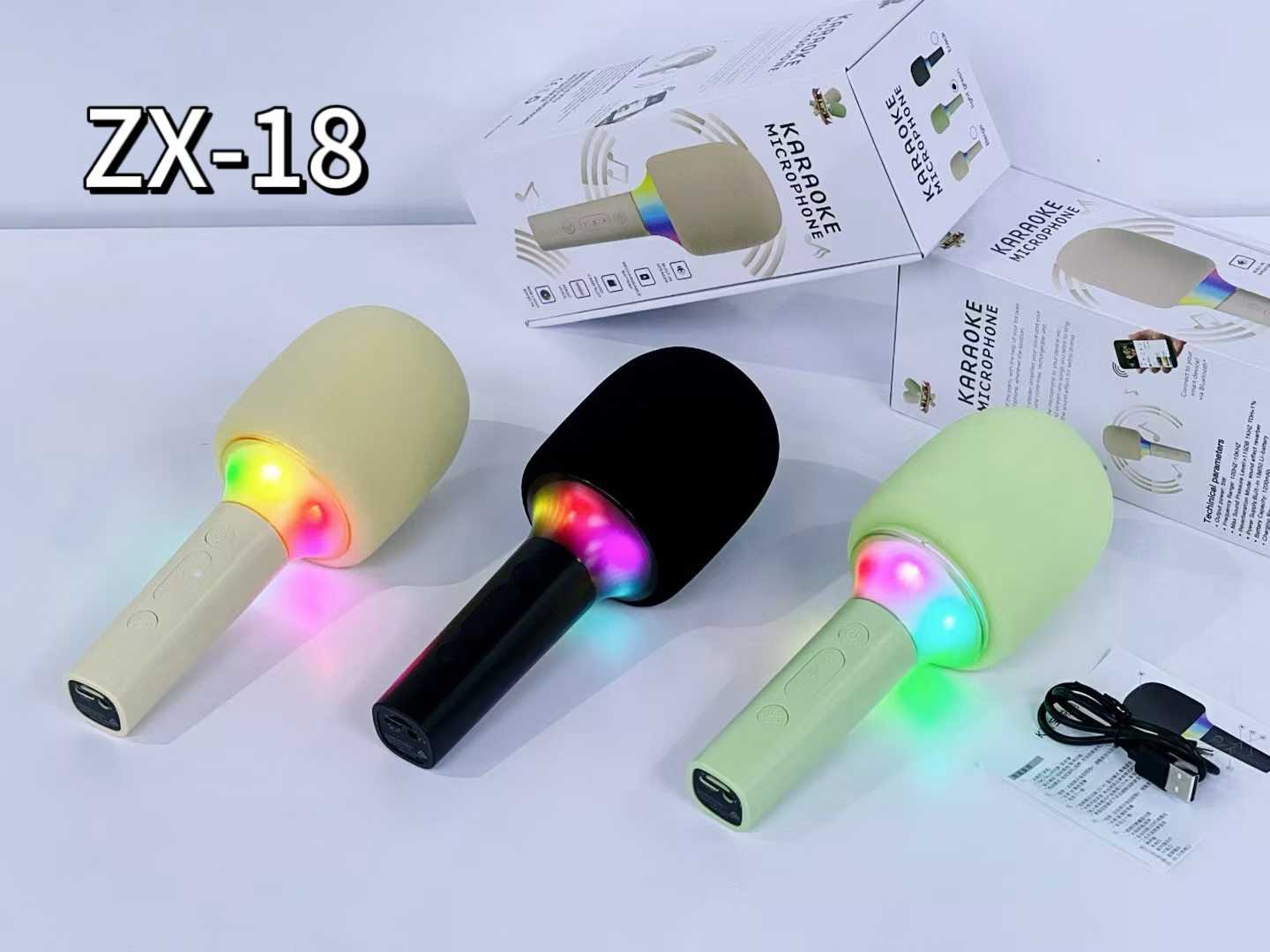The new ZX-18 handheld wireless karaoke microphone. detail image 4
