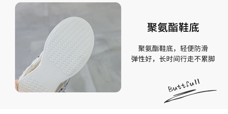 2026春夏新款厚底马丁靴露趾夹趾牛仔布短靴镂空时尚靴子女详情图6