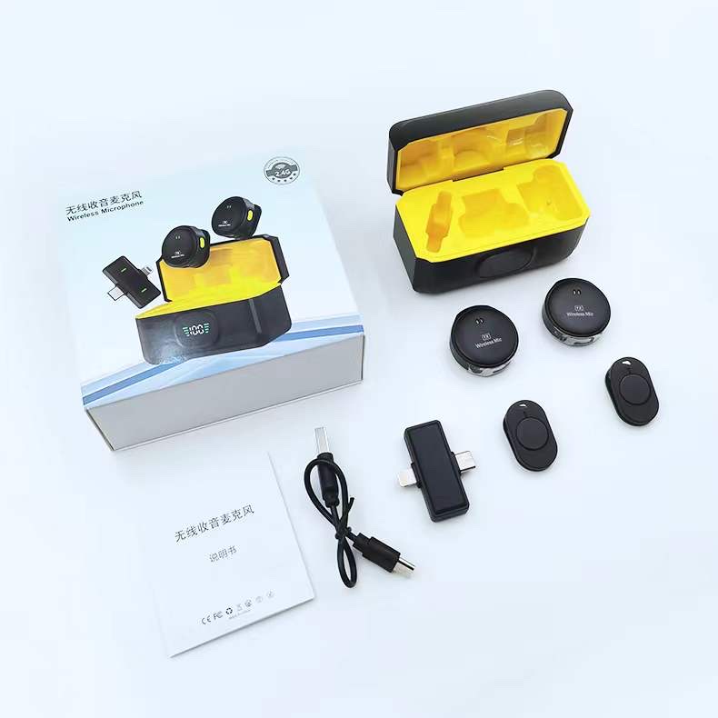 Wireless microphone, noise-reducing microphone for live streaming. details Picture