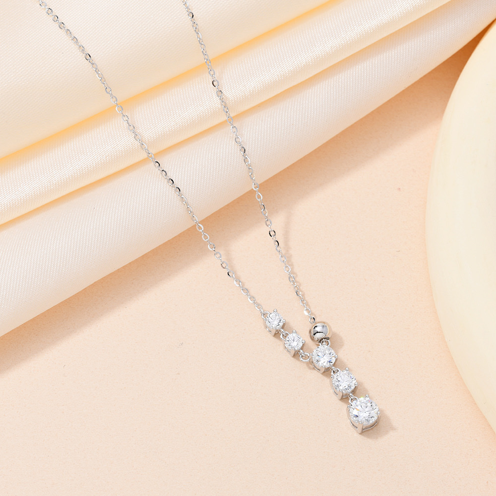 S925 sterling silver necklace collarbone chain accessory, fashionable, individual and trendy silver jewelry Specification image