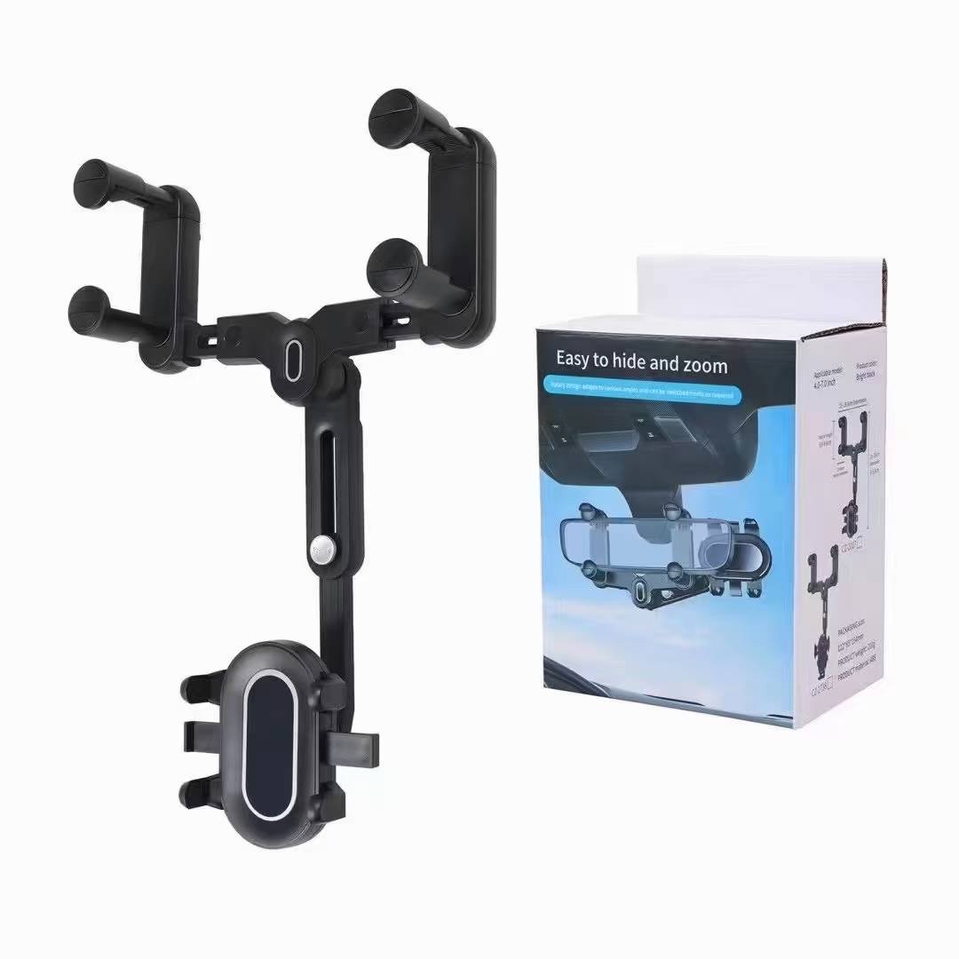 车载车内手机导航支架多功能汽车后视镜专用防抖.详情图2