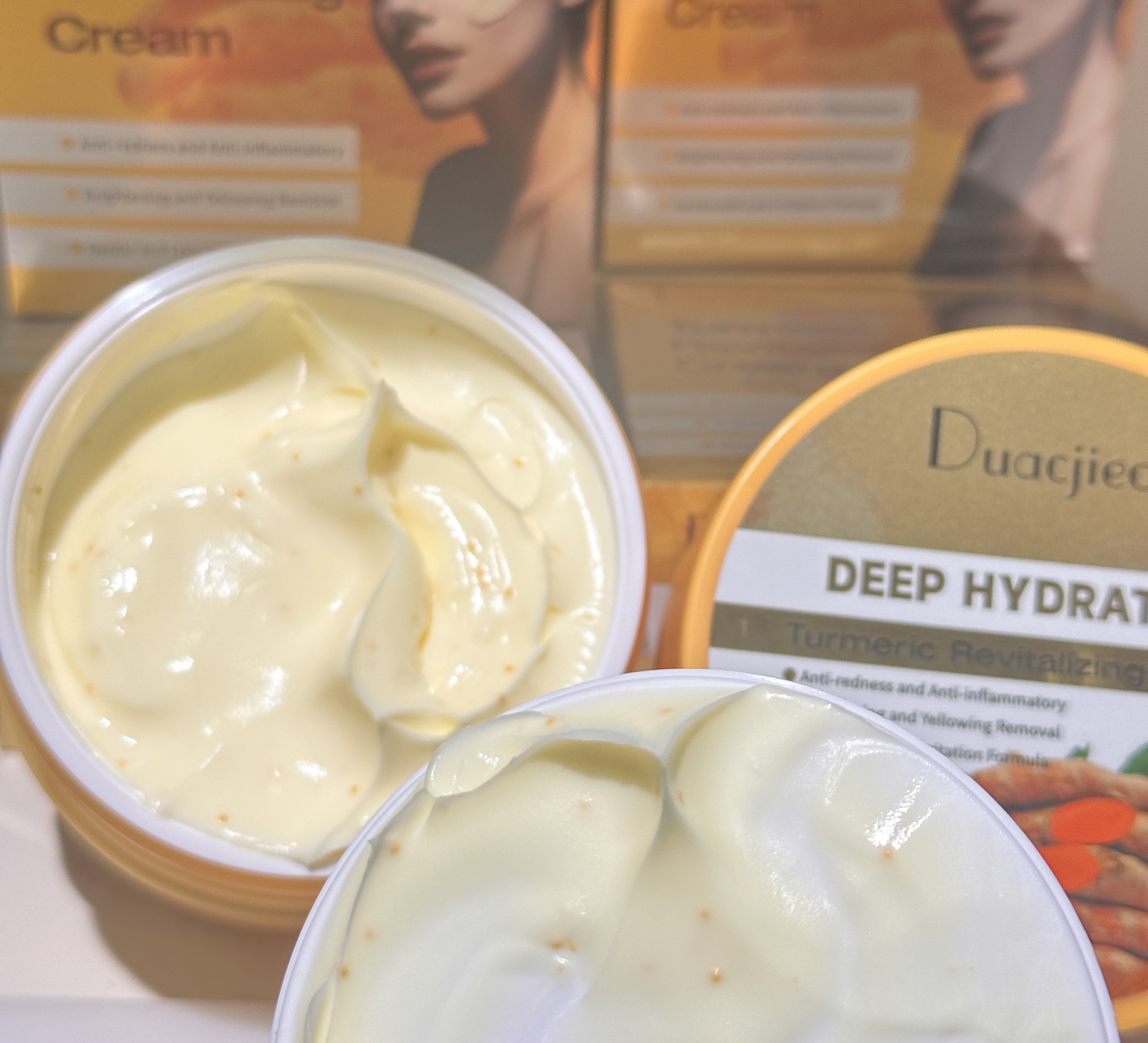 DUACJIEO Milk Highlighter Cream Turmeric Revitalizing Cream Deep Moisturizing Nourishing Cream Brightening and Whitening Cream detail image 4