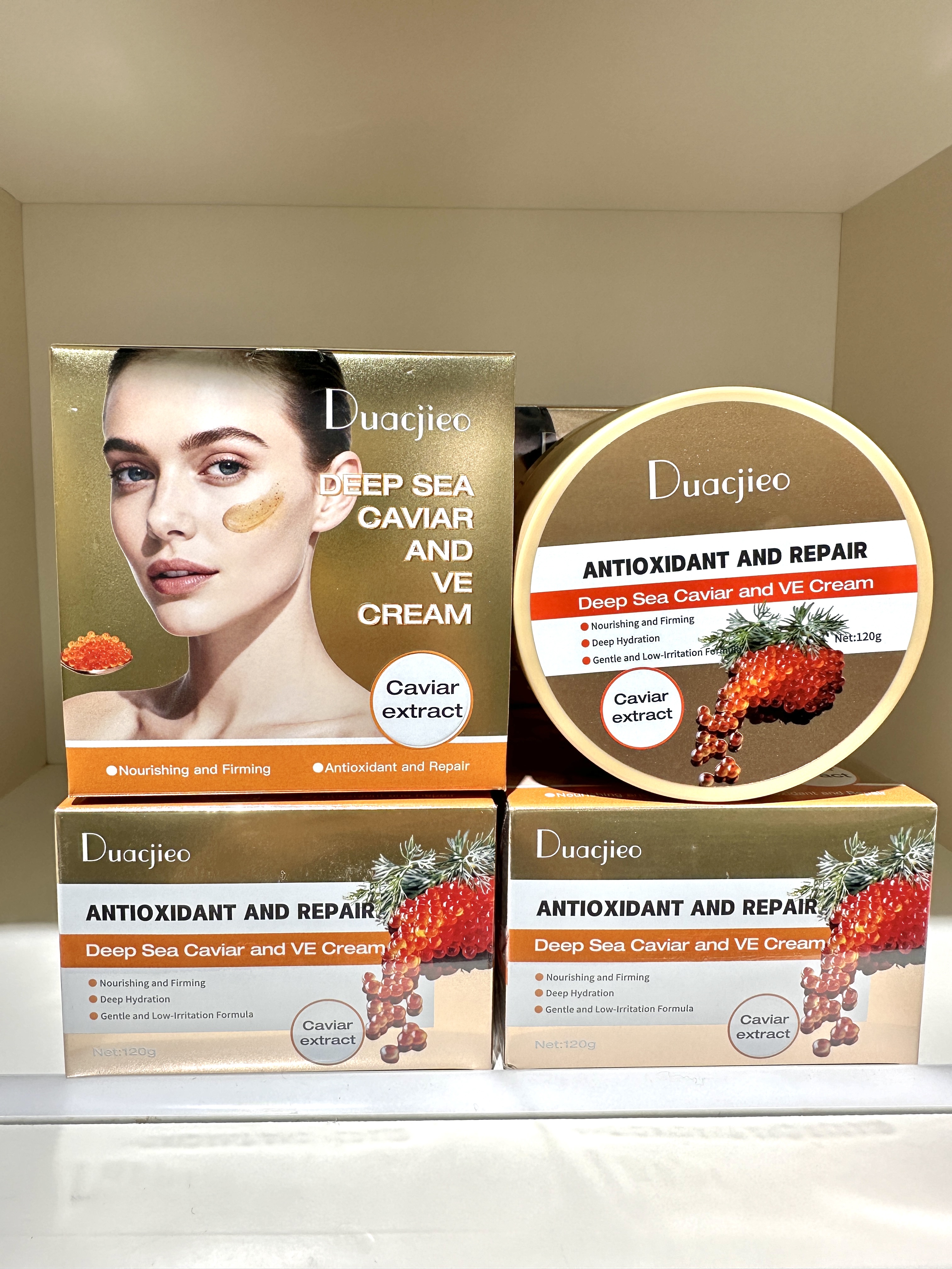 DUACJIEO Citrus Lemon Orange Blossom VC Cream Berry Pomegranate Moisturizing Cream Deep Sea Caviar VE Cream Moisturizing Brightening Cream detail image 5