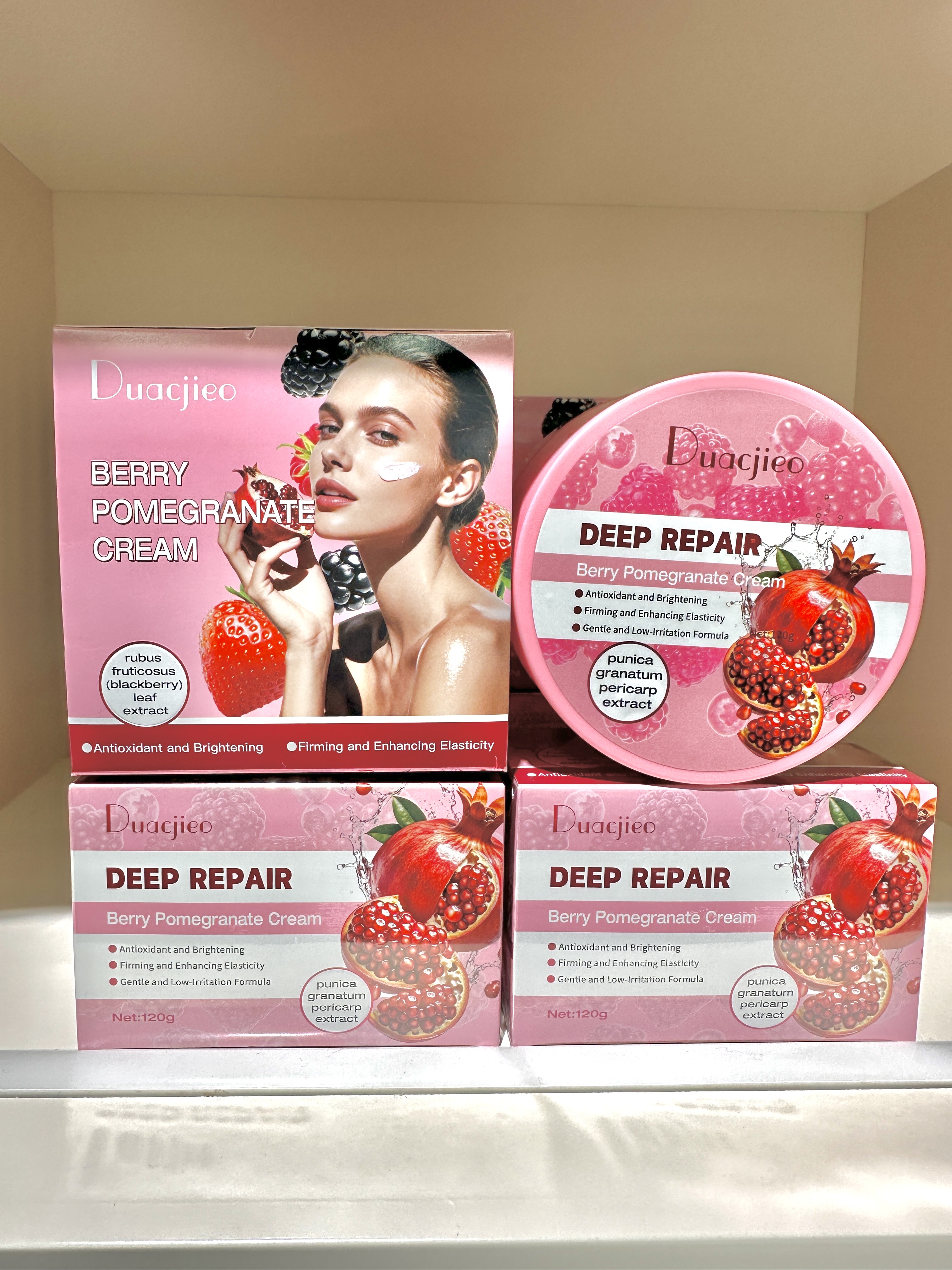 DUACJIEO Citrus Lemon Orange Blossom VC Cream Berry Pomegranate Moisturizing Cream Deep Sea Caviar VE Cream Moisturizing Brightening Cream detail image 3