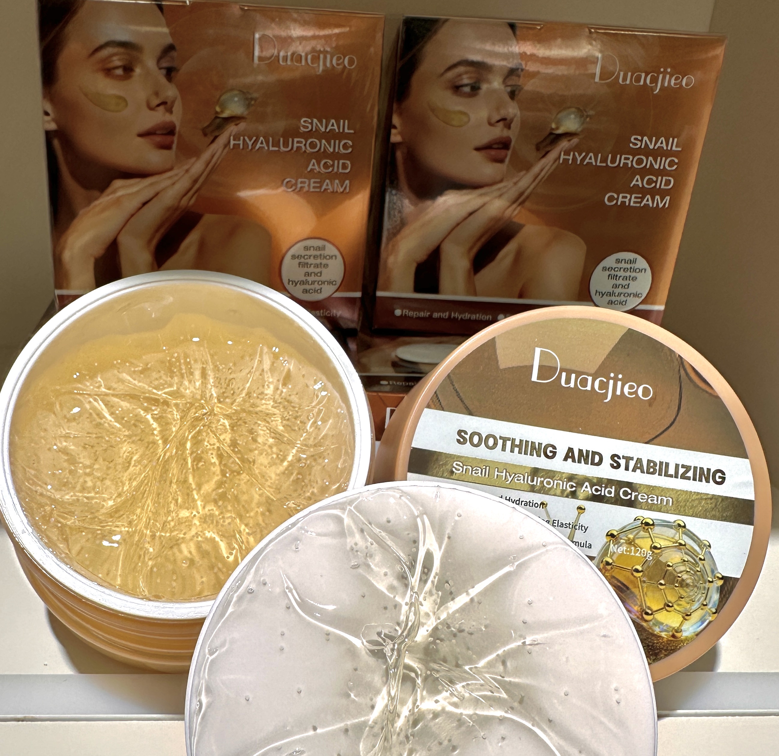 DUACJIEO Aloe Vera Soothing Cold Cream, Papaya Milk Highlighter Cream, Snail Hyaluronic Acid Cream, Moisturizing Cream, Nourishing Cream detail image 6