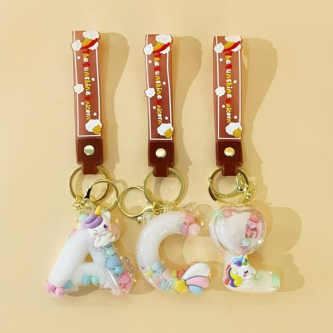 入油钥匙扣透明果冻质感，内封亮片干花，时尚精美钥匙扣