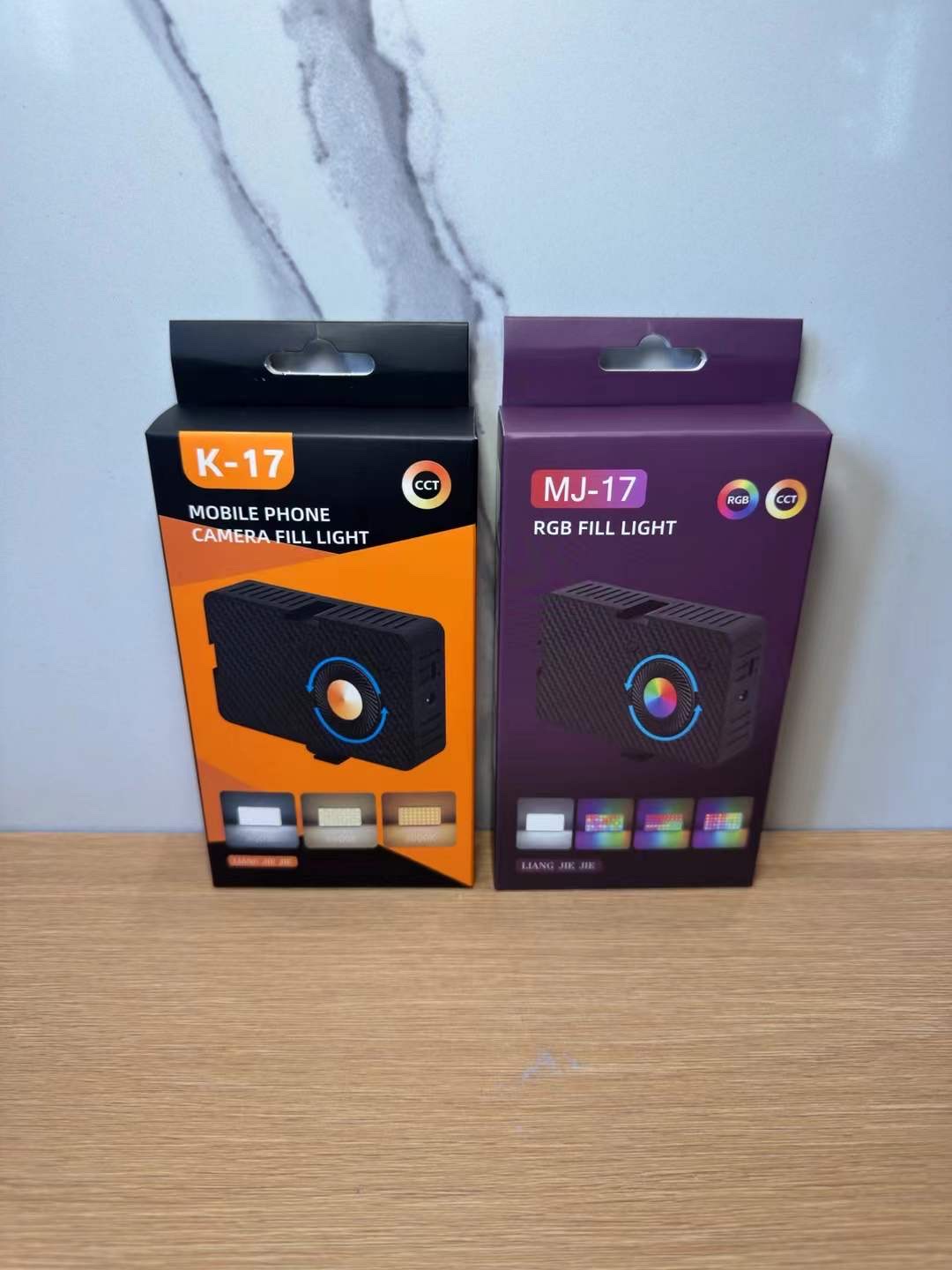 K-17 Three-color clip fill light. Specification image