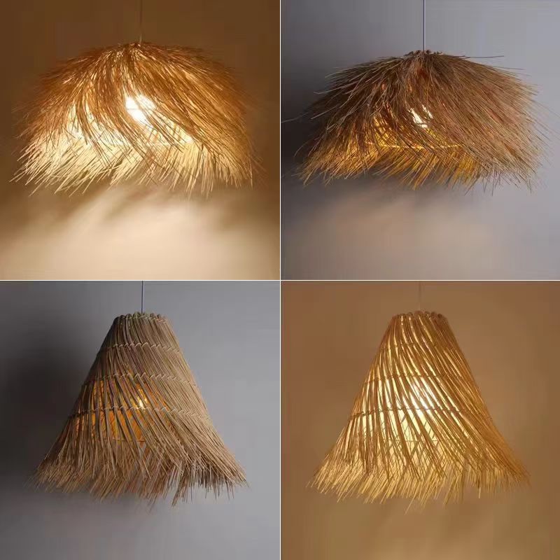 Rattan weaving creative lamp