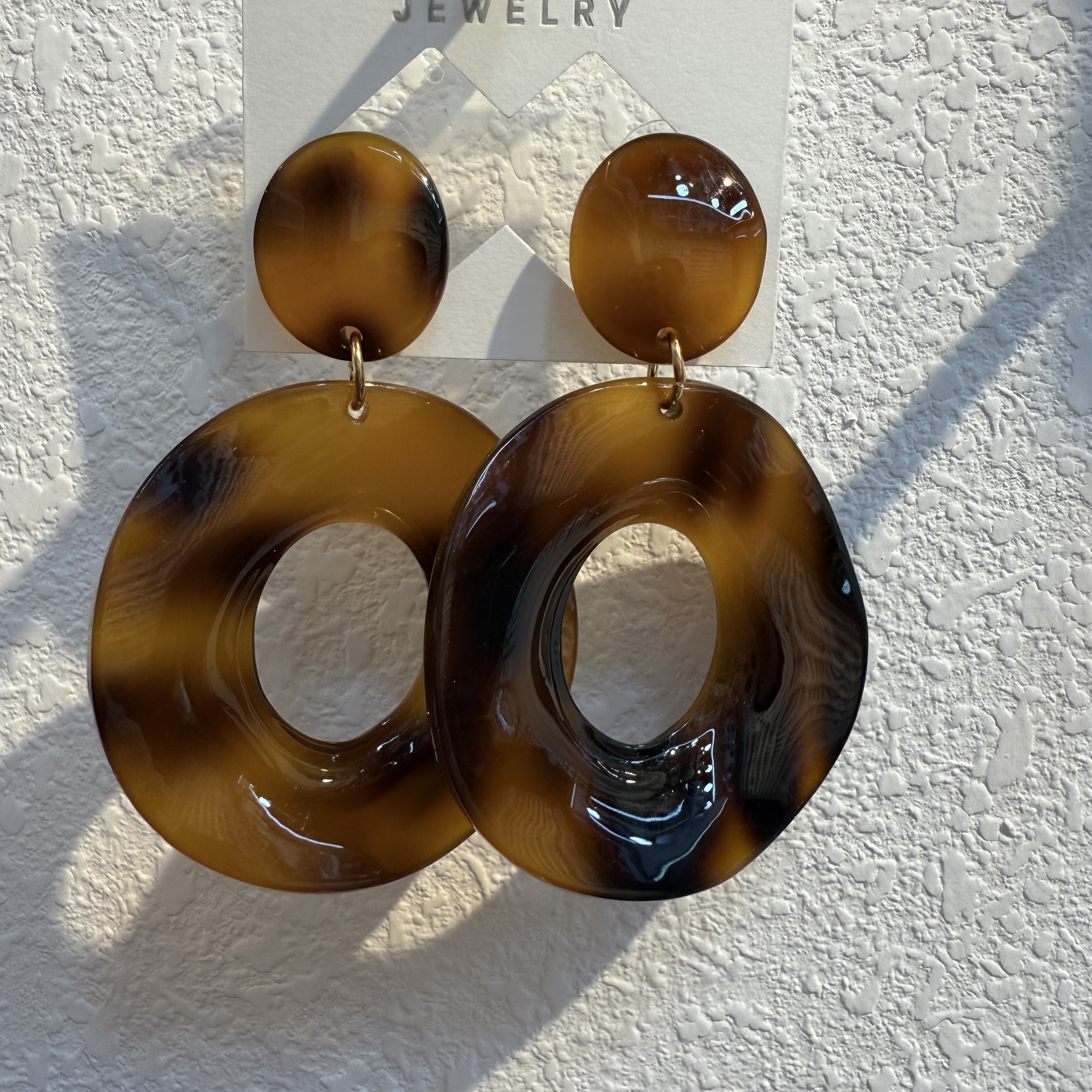 亚克力耳饰批发简约时尚配饰潮流百搭耳饰品秋冬质感耳环耳环