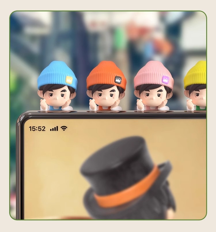 Jay Chou's official authorized Jay Chou's "Papa Papa" series of blind boxes, cute figurines, fashionable car desktop ornaments, and star merchandise Specification image