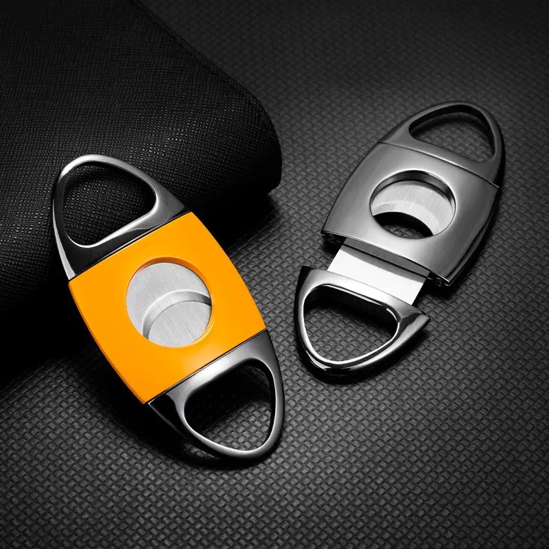 锌合金雪茄剪刀不锈钢双刃雪茄剪 迷你金属雪茄剪 欧美雪烟具茄刀 