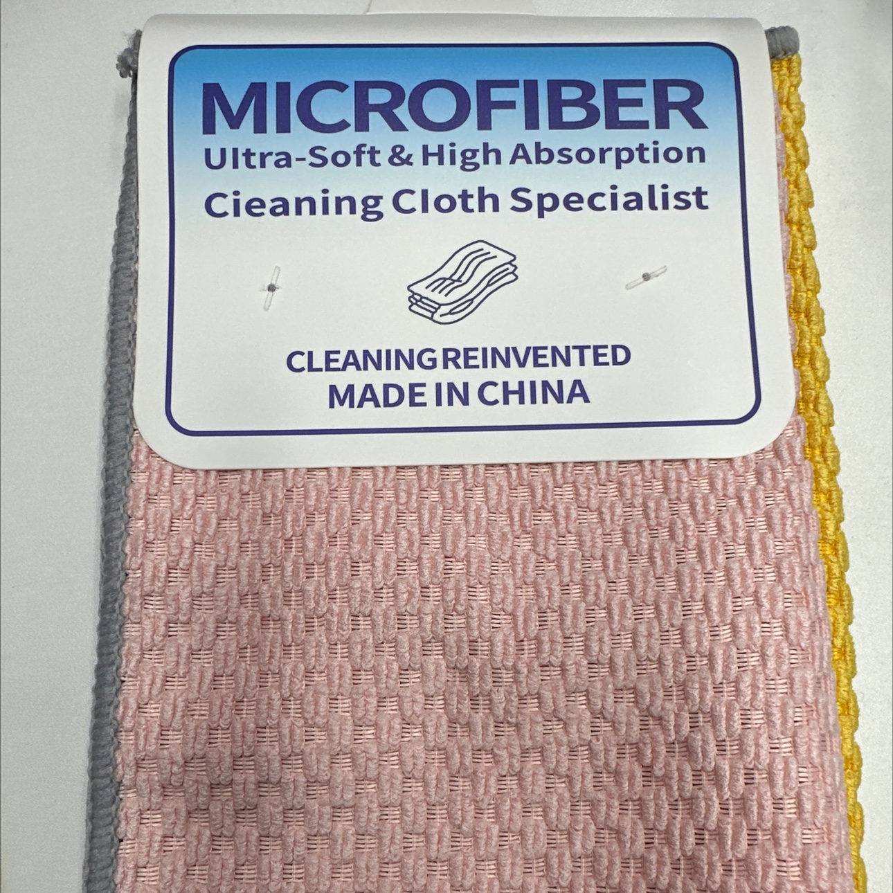 百洁布洗碗布棉质抹布厨房清洁擦布多用途毛巾家用小麦粒锁边3片25*25