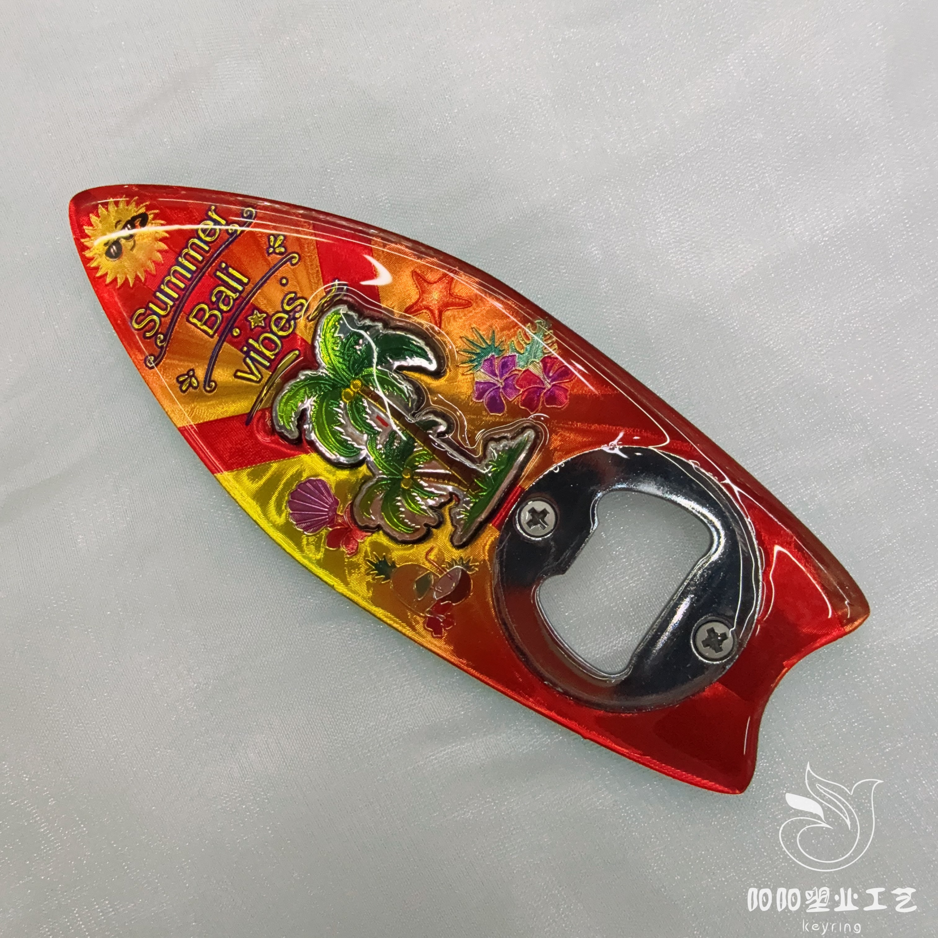 Customized metal fridge magnets, flowing sand cartoon magnetic stickers, personalized cultural and creative fridge magnets for tourist attractions and museums, bottle openers, gift souvenirs, New Year souvenirs details Picture