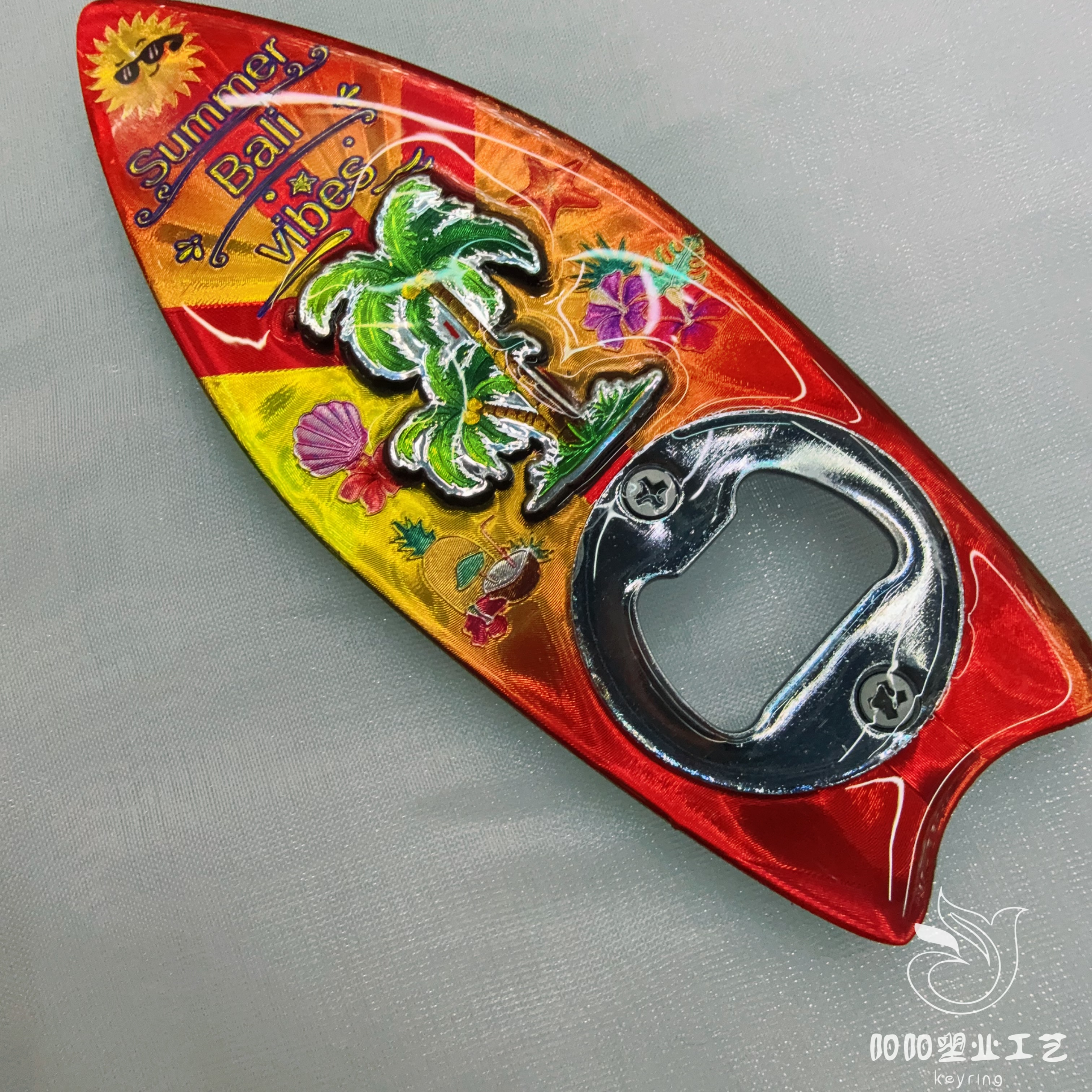 Customized metal fridge magnets, flowing sand cartoon magnetic stickers, personalized cultural and creative fridge magnets for tourist attractions and museums, bottle openers, gift souvenirs, New Year souvenirs Item Picture