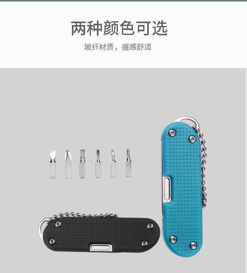 Multi-functional knife, folding knife, EDC keychain tool, screw screwdriver, multi-purpose, unboxing, portable for outdoor use detail image 6