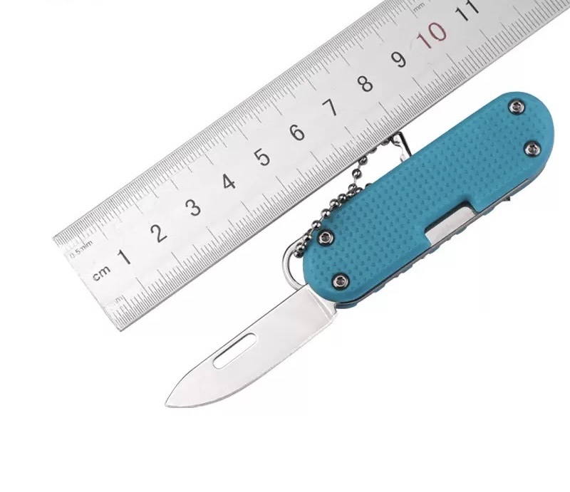 Multi-functional knife, folding knife, EDC keychain tool, screw screwdriver, multi-purpose, unboxing, portable for outdoor use Specification image