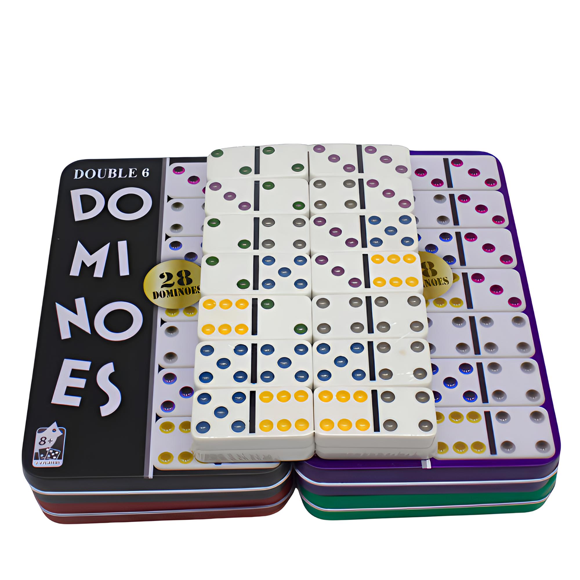 Domino Domino tin boxes are available for both domestic and foreign trade. They come in a variety of styles, made of melamine with a white background and colorful dots Application Scenario