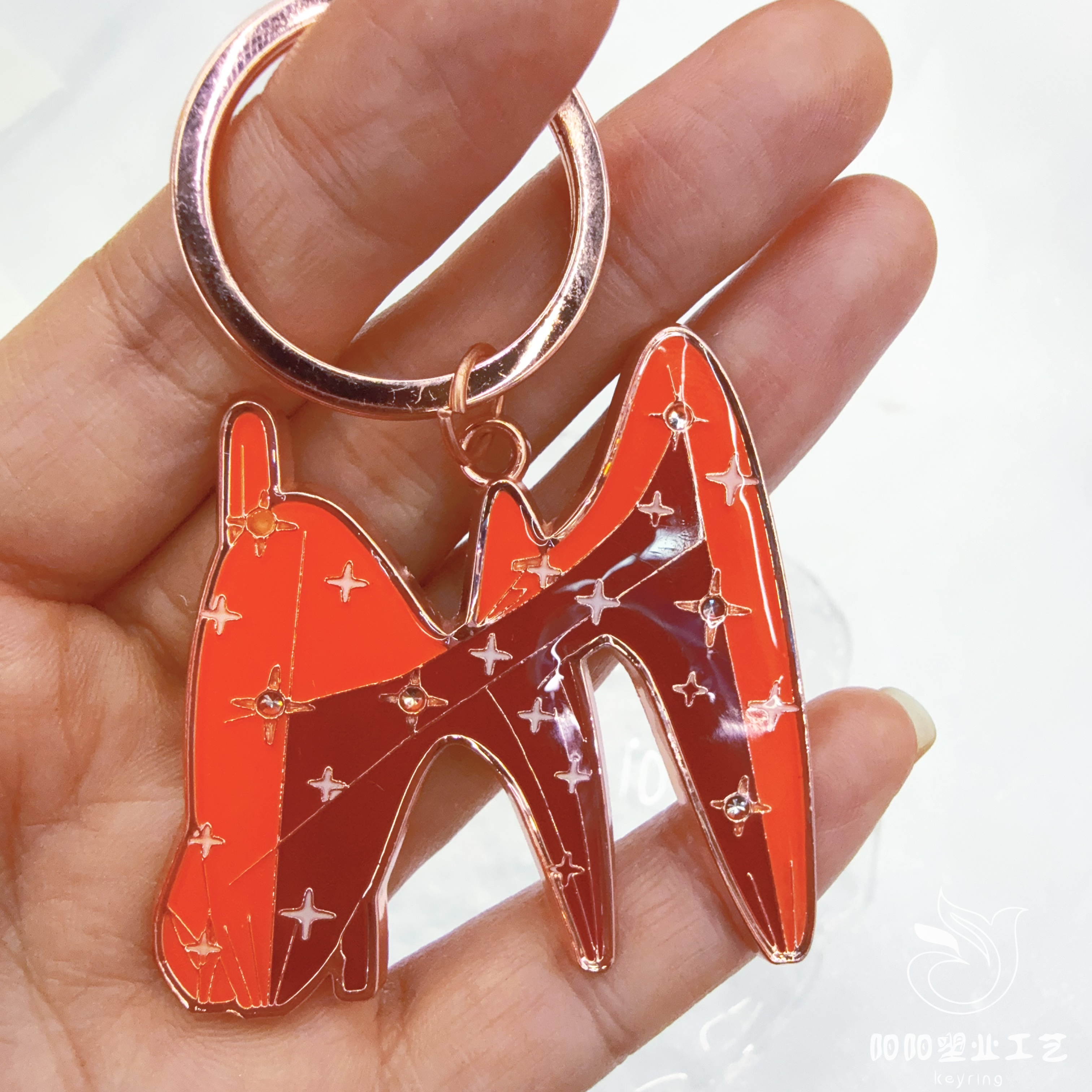 Wholesale of cross-border metal keychains, European-style tourist city souvenirs, Spanish New York key chains, sand gold undefined