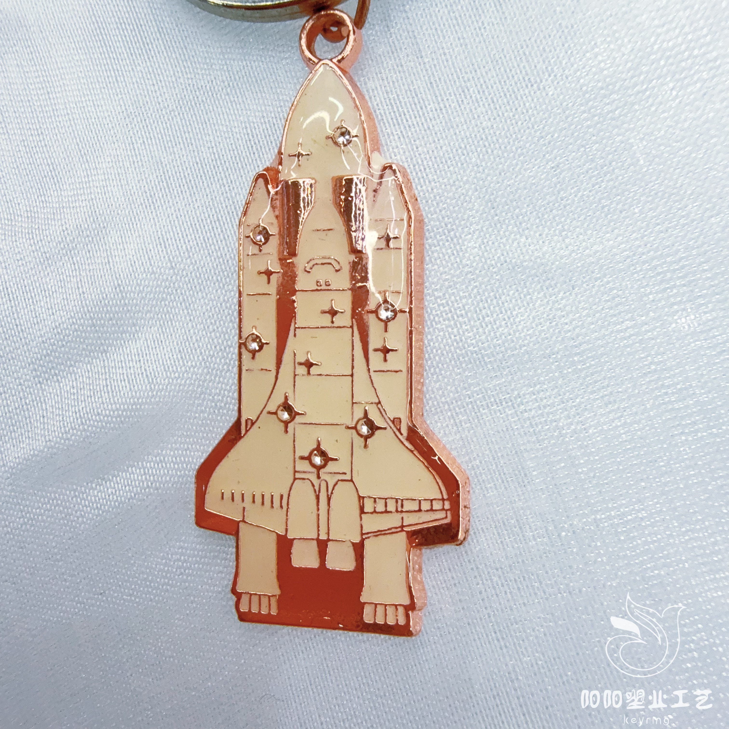 Cross-border exclusive oil drip, astronaut rocket, UFO spaceship, keychain, cartoon creative, student schoolbag, accessory, pendant, gift, souvenir, gift Specification drawing