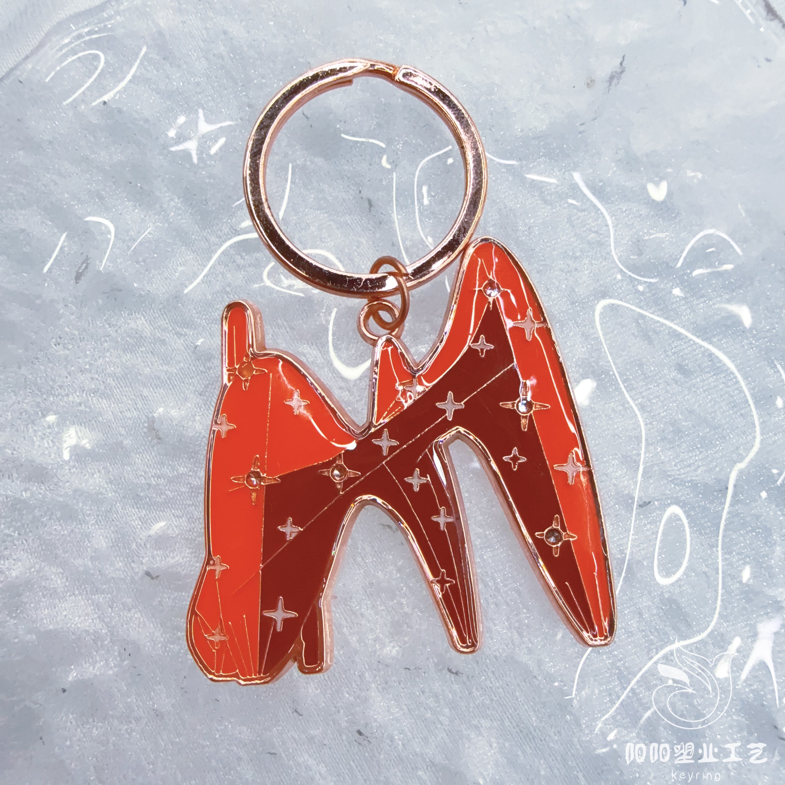 Wholesale of cross-border metal keychains, European-style tourist city souvenirs, Spanish New York key chains, sand gold details Picture