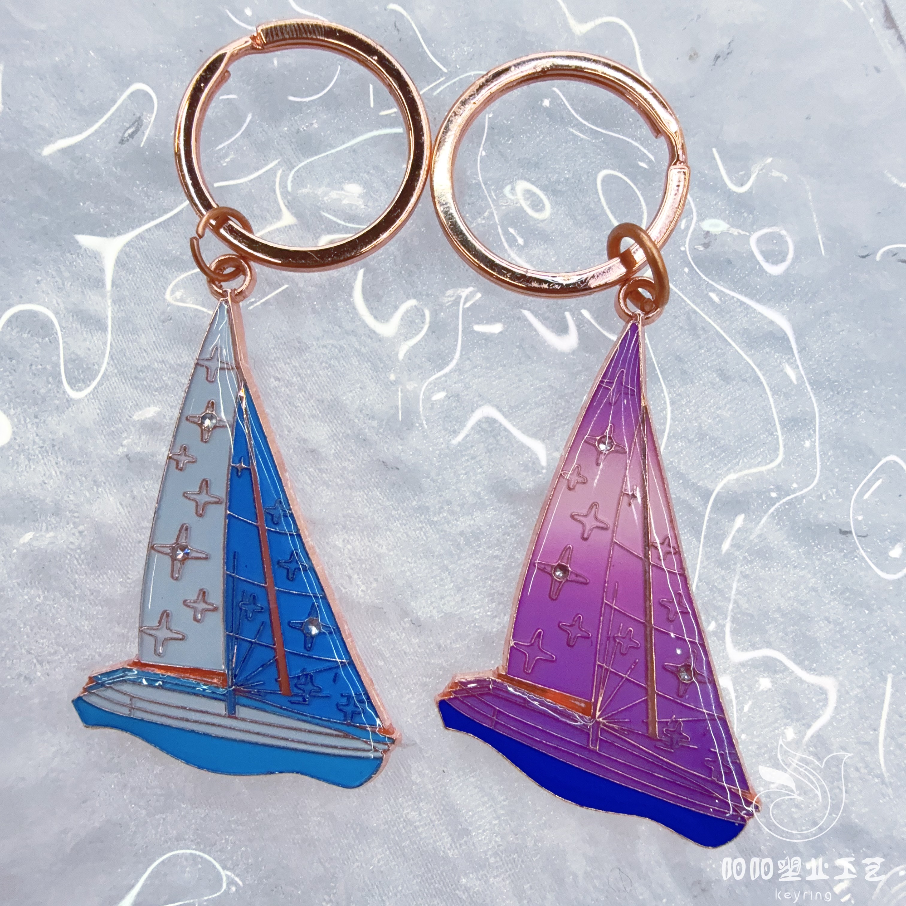 Cross-border exclusive oil drip, astronaut rocket, UFO spaceship, keychain, cartoon creative, student schoolbag, accessory, pendant, gift, souvenir, gift details Picture