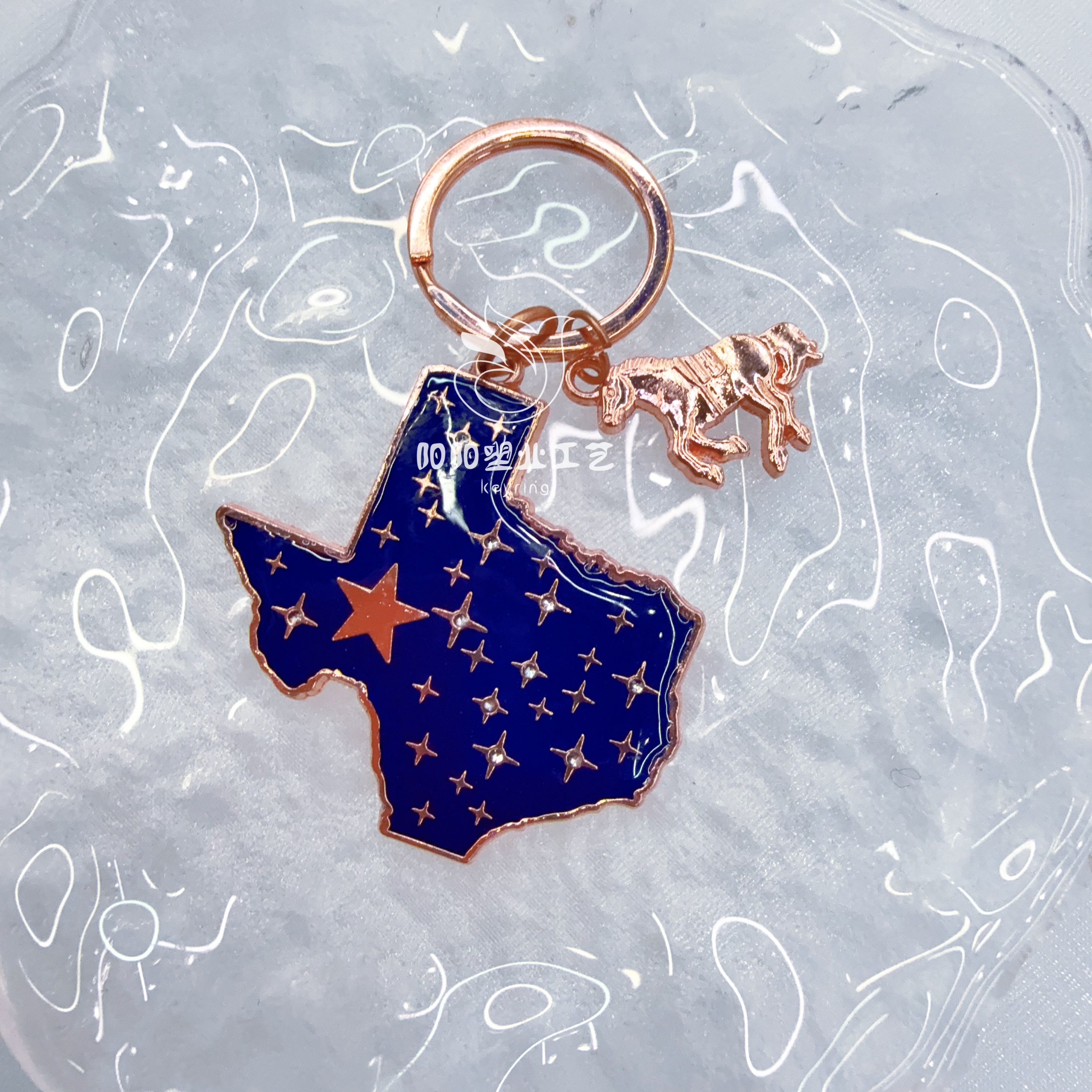 Cross-border best-selling British-style flag, national city landmark pendants, personalized accessories, small gifts, keychains, souvenirs, pony keychains, Horse Year pendants, keychains, hummingbird keychains, keyrings Specification drawing