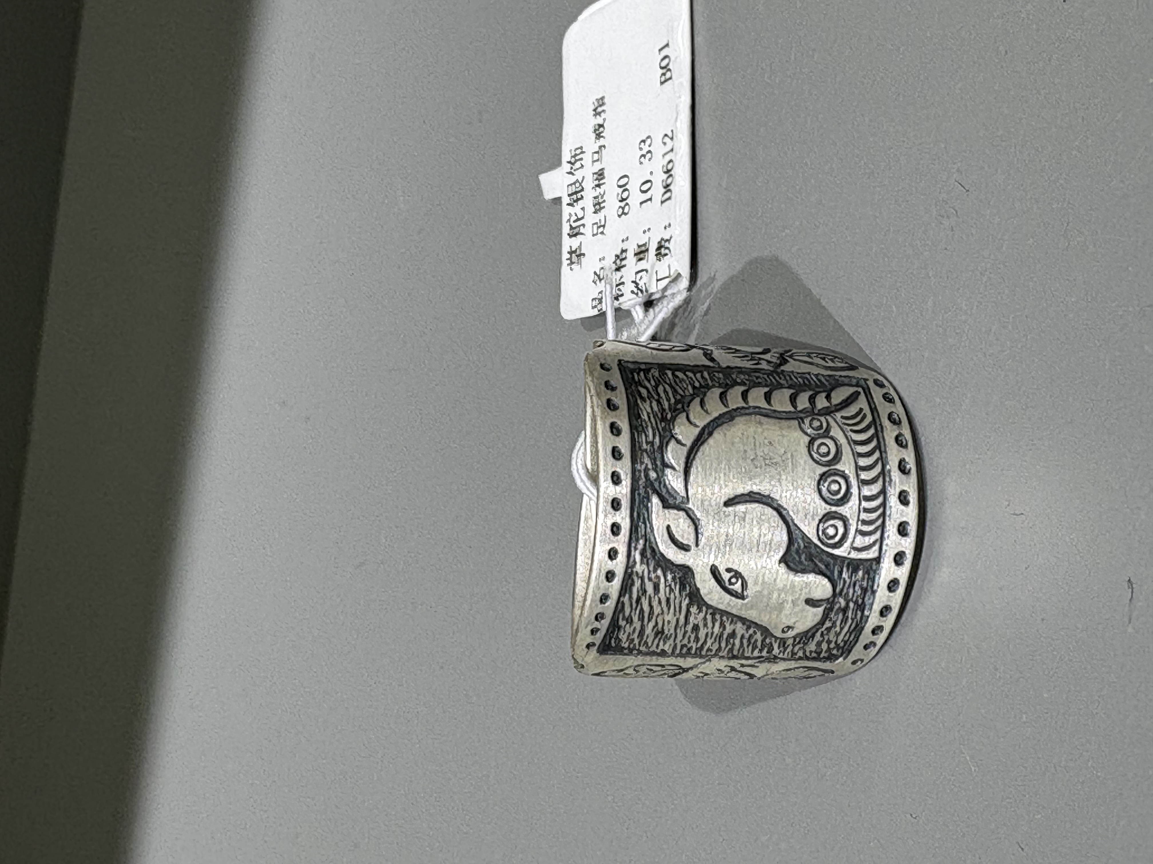 足银999马年手饰戒指礼物赠送男女通用情侣戒指产品图