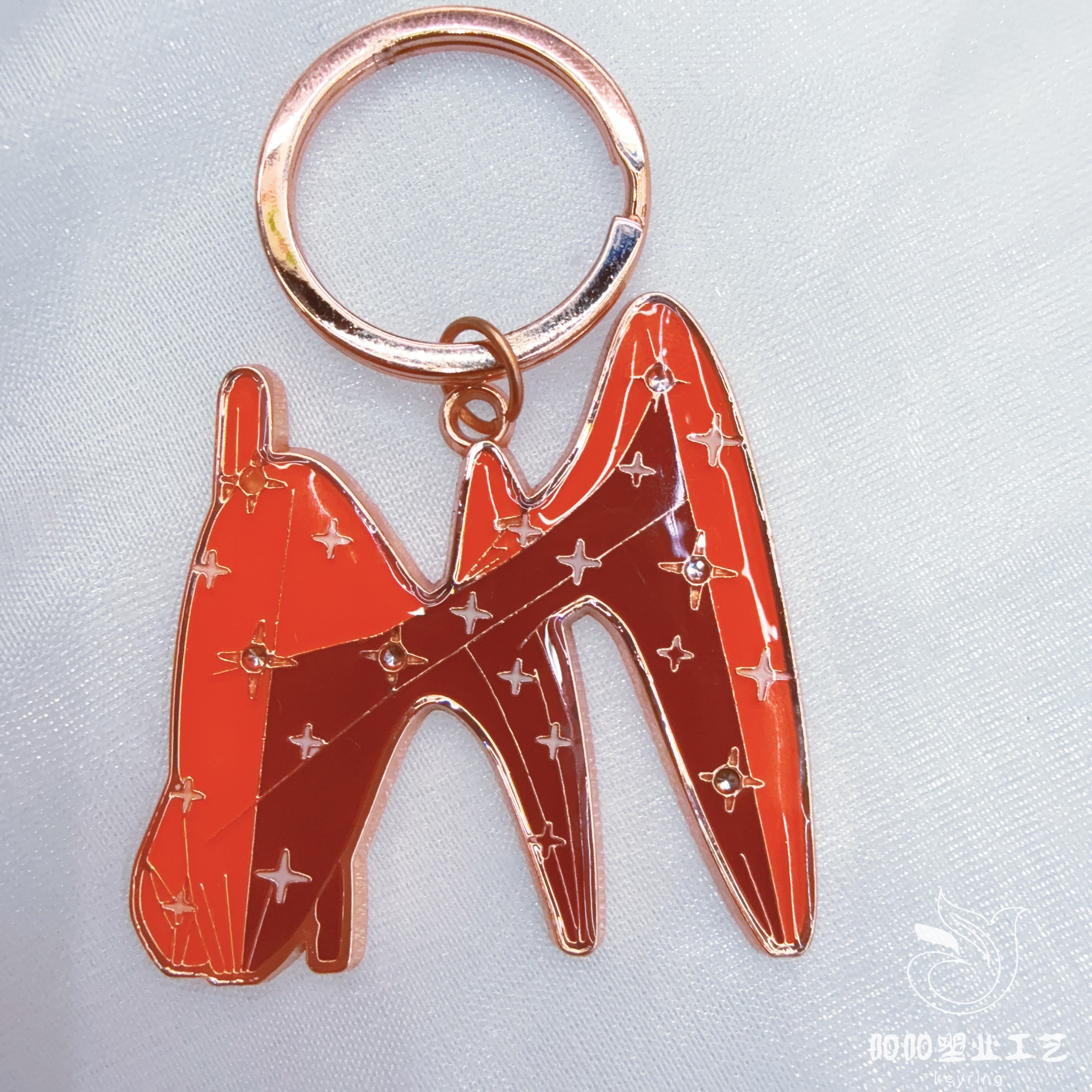 Wholesale of cross-border metal keychains, European-style tourist city souvenirs, Spanish New York key chains, sand gold undefined