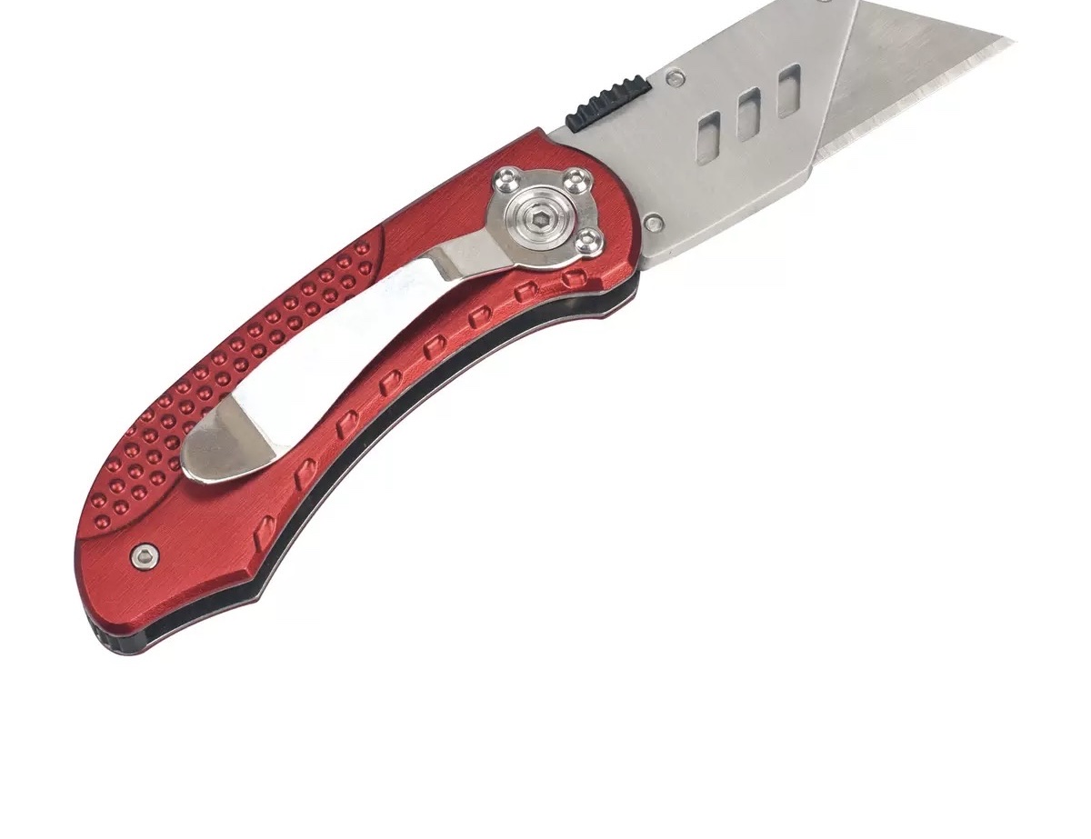 Heavy-duty folding utility knife SK5 blade, office paper cutter, carpet cutter, large stainless steel express knife, film cutter Specification image