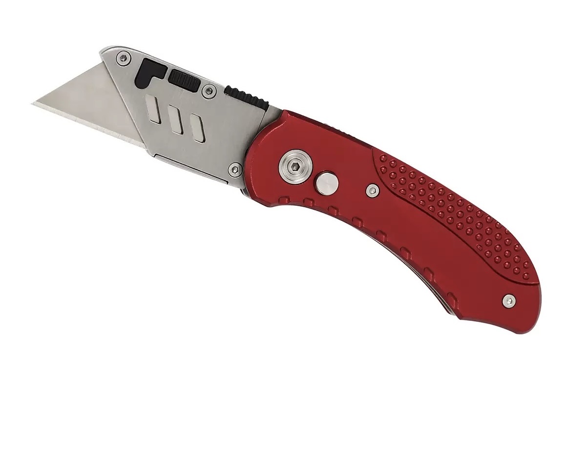 重型折叠美工刀SK5刀片办公裁纸刀地毯刀不锈钢大号快递刀裁膜刀 