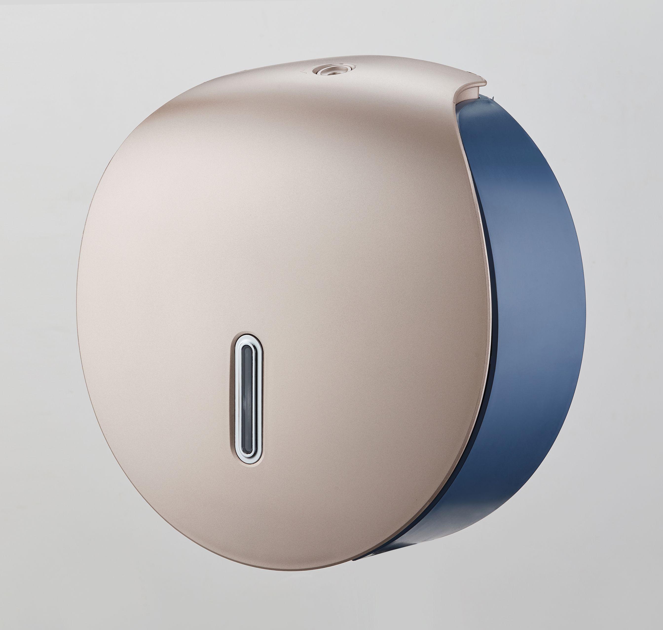 圣洁壁挂式圆形擦手纸盒免打孔擦手纸巾架酒店洗手间大容量塑料纸巾盒厕纸家用厨房抽纸盒