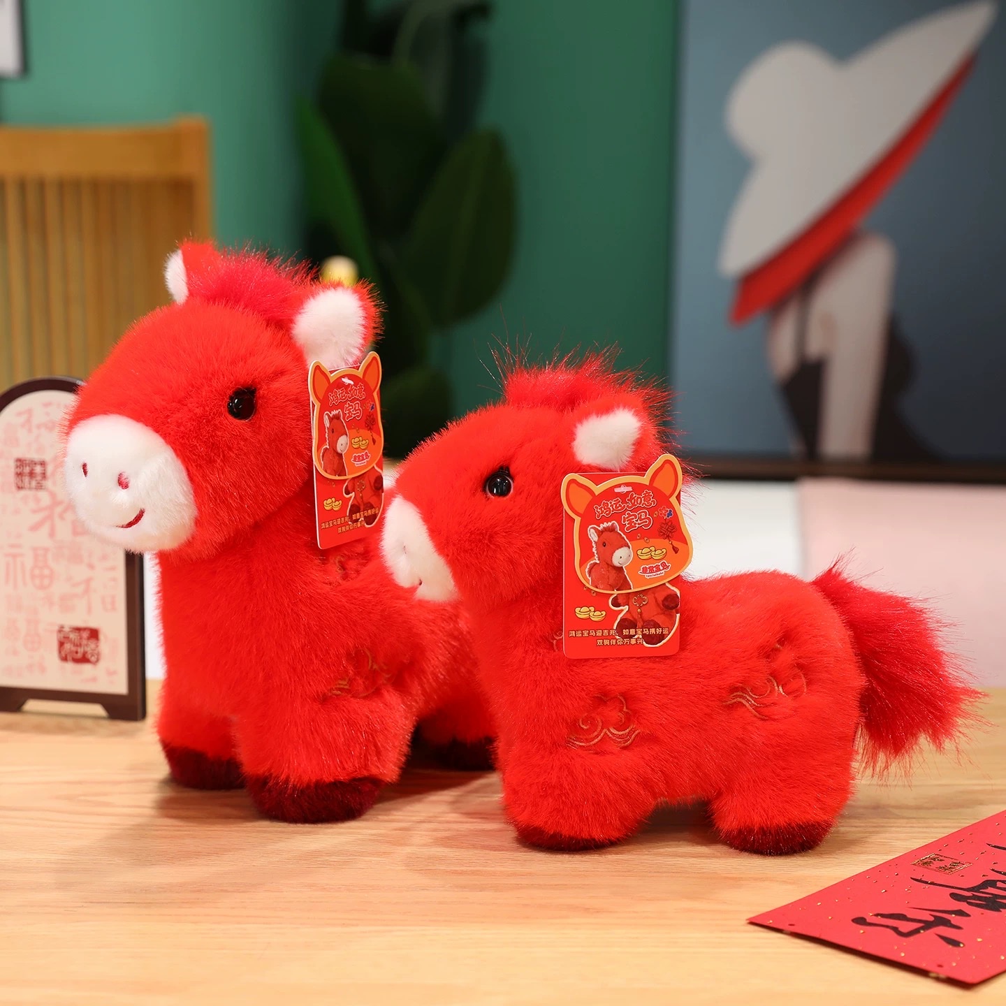 2026马年吉祥物公仔40cm生肖马玩偶非常宝贝毛绒玩具布娃娃公司年会新年礼物女