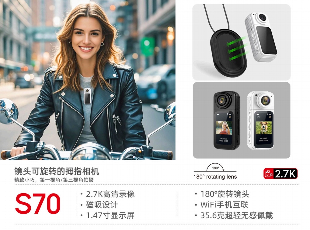 S83 Action Camera, High-Definition Small Camera, Smart Glasses, Portable Photography, Dslrcamera, Multi-Functional, Suitable For Custom Logo, Optional Memory Card Application Scenario