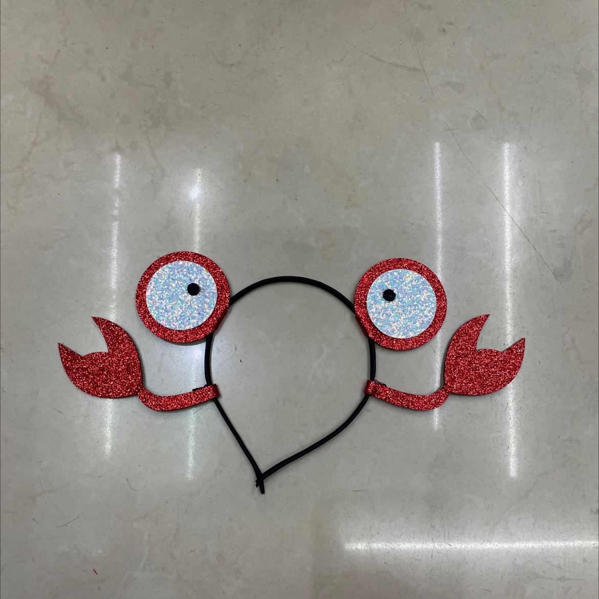 宝宝卡通头饰儿童螃蟹玩具儿童发饰多功能宝宝头饰配饰适用母婴儿童用品拍照神器