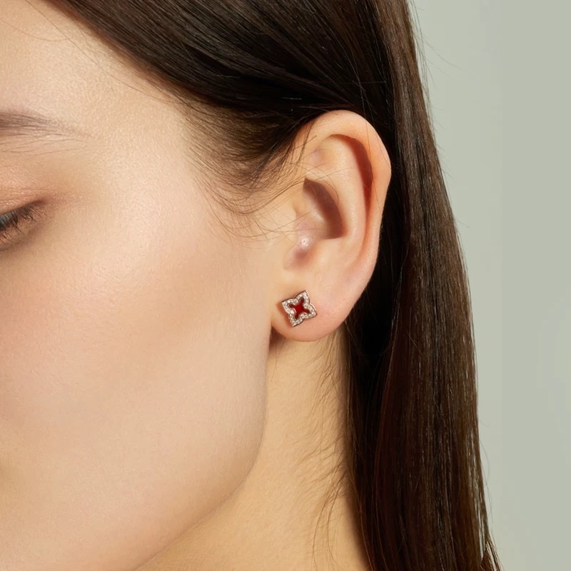 【 NOLYN】 Fei Series Suzhou New Year Stud Earrings, high-end and light luxury design, silver versatile, personalized and exquisite accessory stud earrings detail image 10