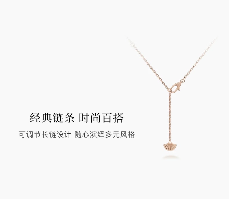 【 NOLYN】 Osmanthus Series Osmanthus Language Love Pink Mother-of-Pearl Silver Necklace, a niche design for gifting, light luxury and sweet style necklace detail image 8