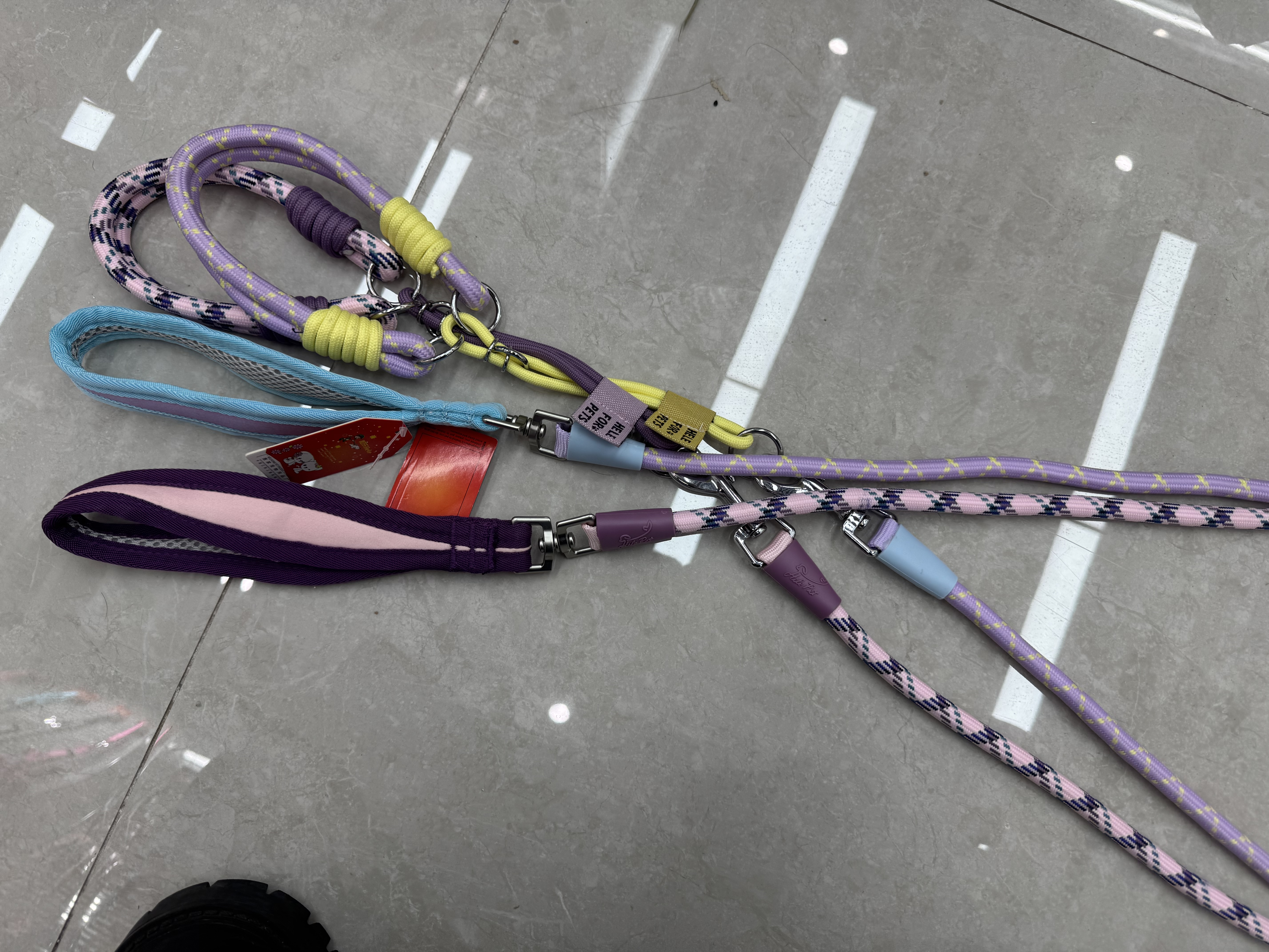 10mm双色编织牵引绳项圈套装 | 中小型犬耐磨防挣脱遛狗绳 宠物项圈用品 项链宠物用品 宠物配饰 饰品宠物用品宠物项圈细节图