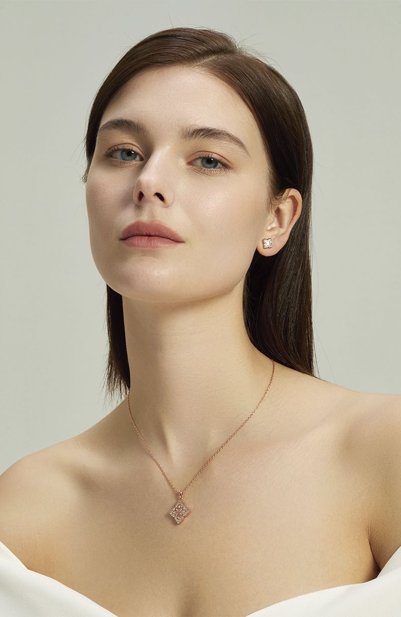 【 Star Style 】【 NOLYN】 Fei Series Gu Su Xuan Ear Stud Accessories, high-end Light luxury, high-end Niche ear Stud Accessories, Earrings Item Picture
