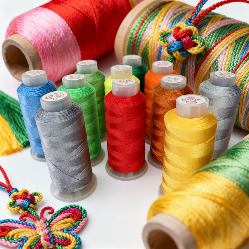 台湾承薪缠3股6股9股12股葫芦头股线编织玉线吊坠手链