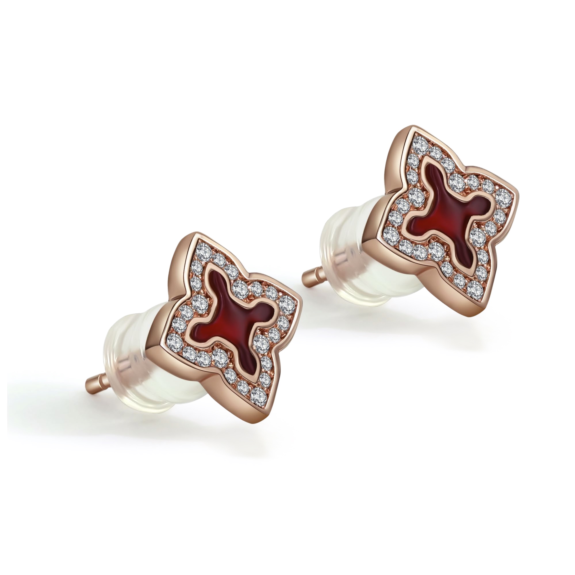 【 NOLYN】 Fei Series Suzhou New Year Stud Earrings, high-end and light luxury design, silver versatile, personalized and exquisite accessory stud earrings details Picture