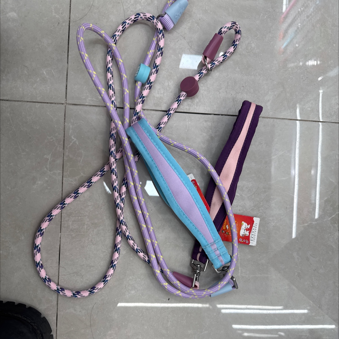 8mm双色编织牵引绳项圈二合一 | 中小型犬耐磨防挣脱遛狗绳 宠物项圈用品 项链宠物用品 宠物配饰 饰品宠物用品 宠物项