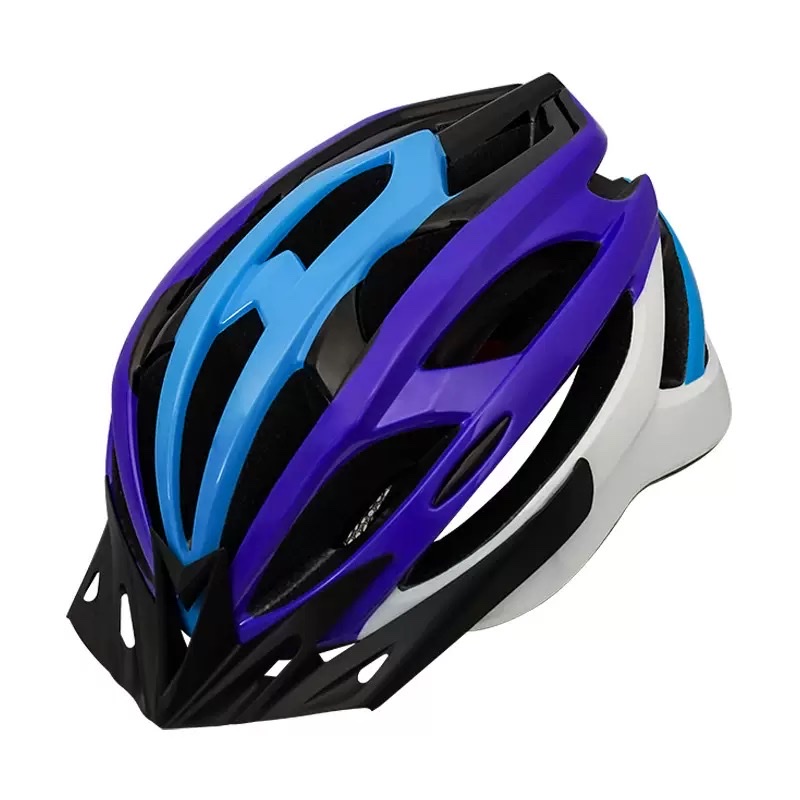 The mountain road bicycle one-piece molded helmet is a lightweight and breathable cycling helmet that can be affixed with logo labels details Picture