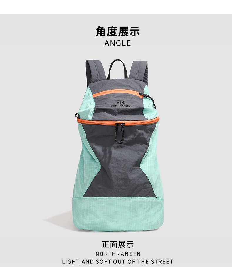 Hiking bag, sports outdoor backpack, large-capacity dopamine, leisure travel backpack, student schoolbag, cycling backpack, men's and women's styles, unisplendour detail image 4