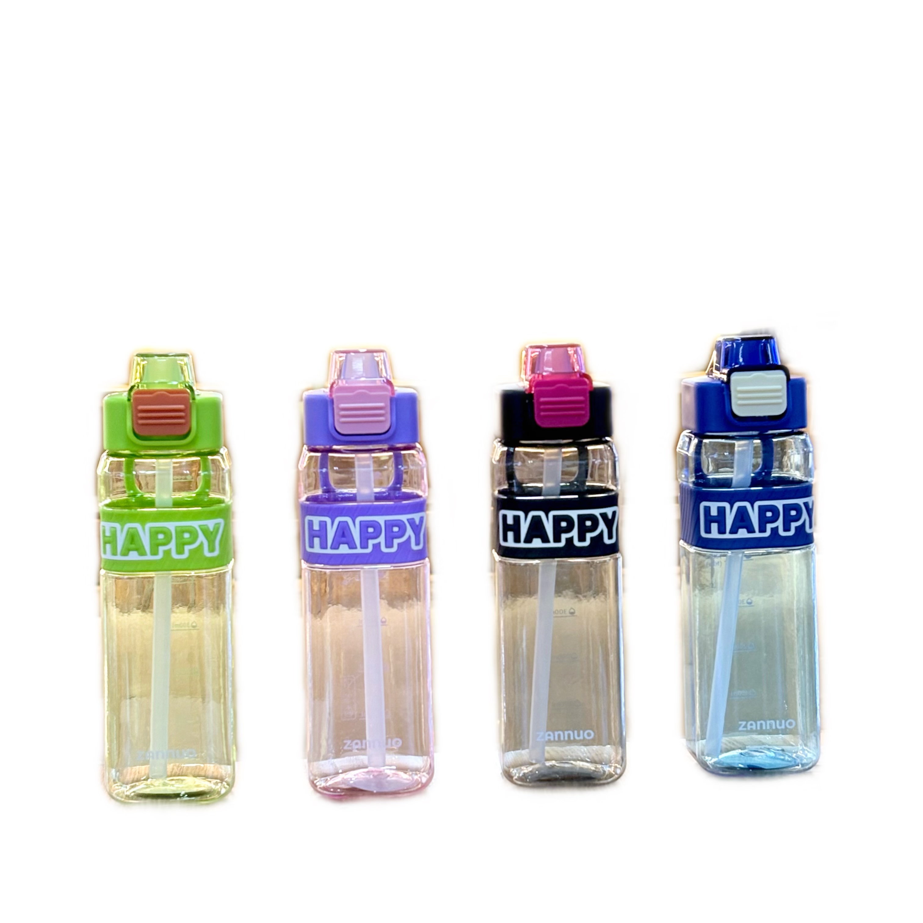 Food-grade tritan simple sports water cup, plastic high-temperature resistant cup, high appearance level, portable straw, easy for students to use, 700ML, 7966-572L /J Item Picture