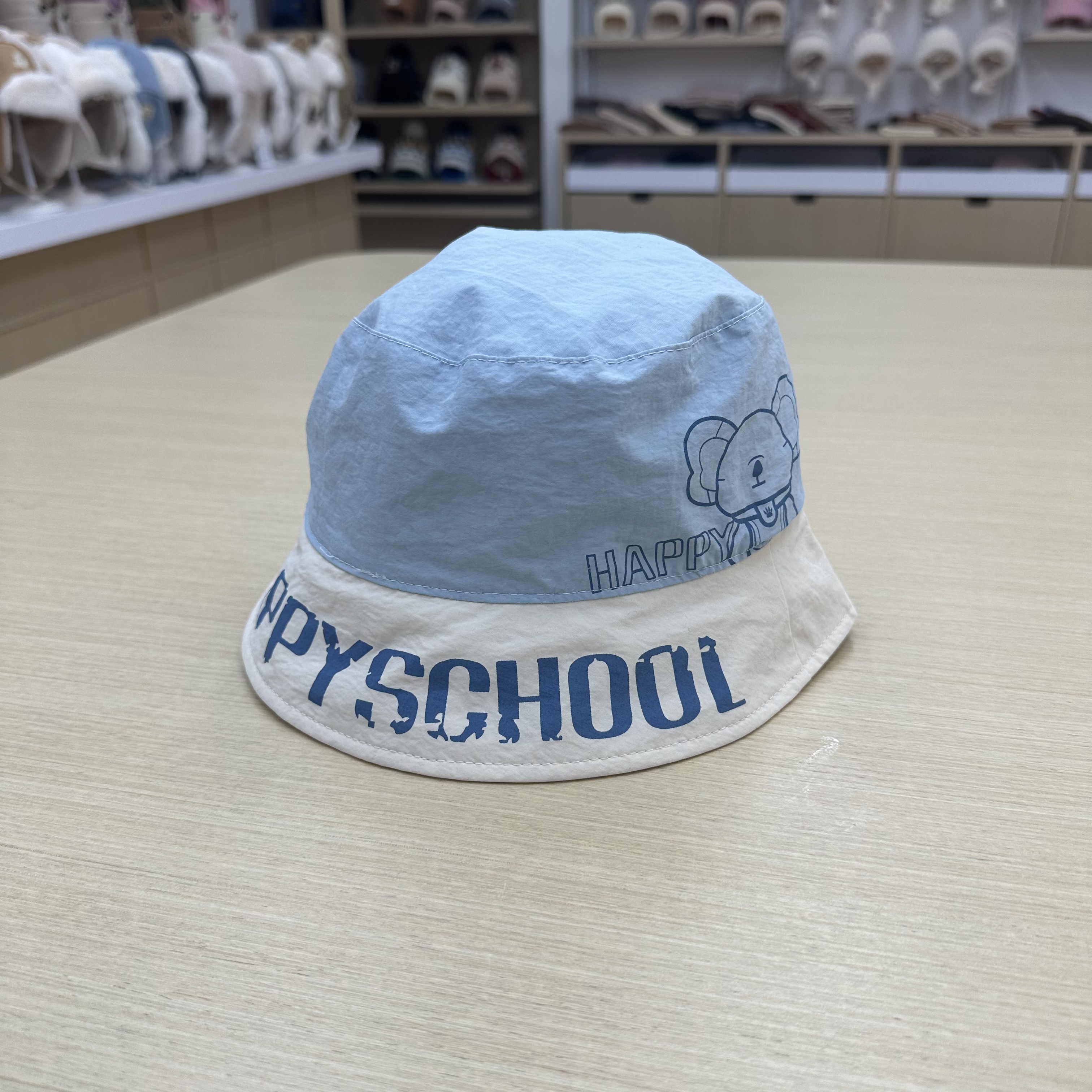 Suitable for children aged 2 to 8, summer double-sided fisherman hats, children's hats, sun protection hats and basin hats details Picture