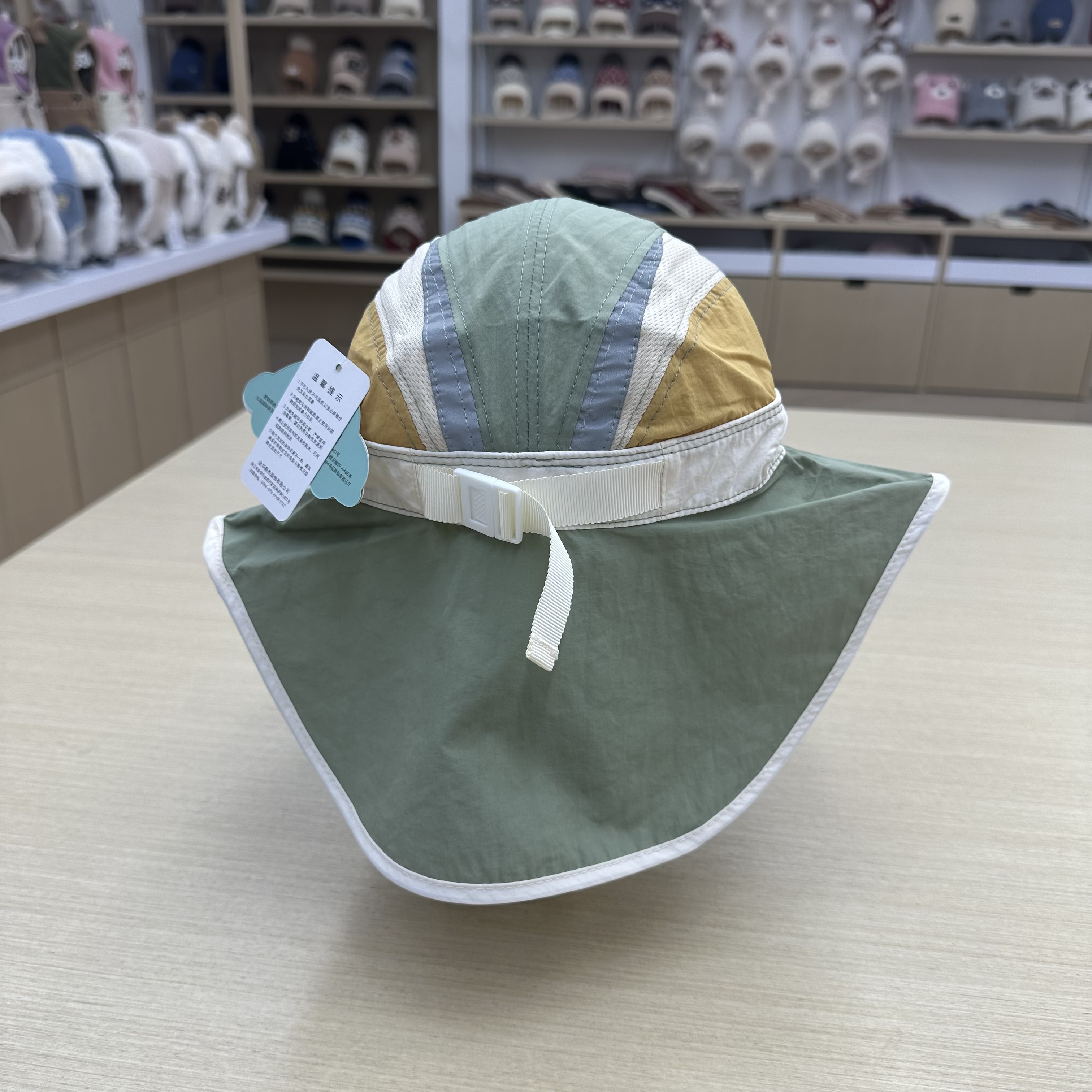 Summer sun hats, shawl hats and sun hats suitable for children aged 2 to 8 Specification drawing