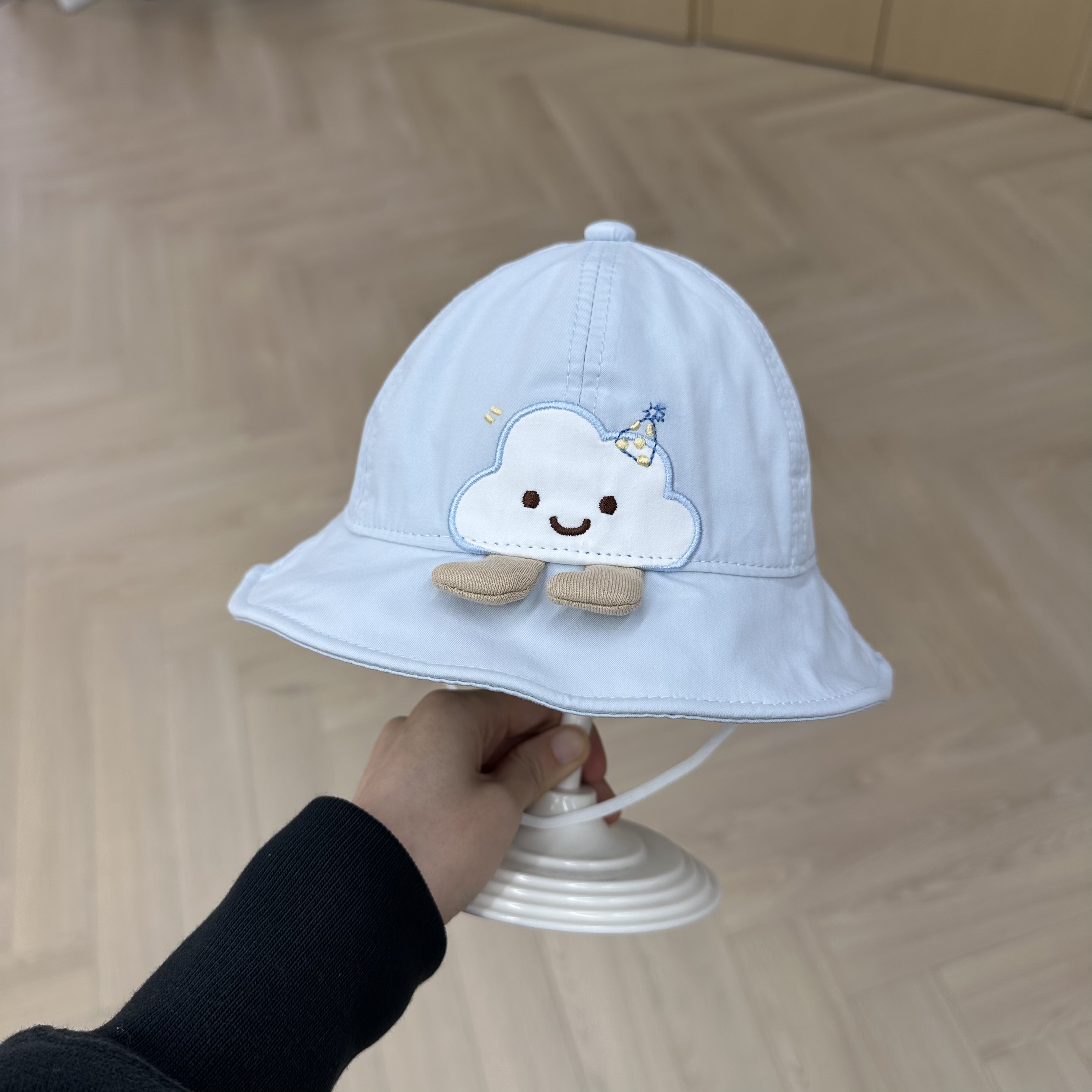 适合5-8月帽子儿童春夏新款渔夫帽婴儿帽