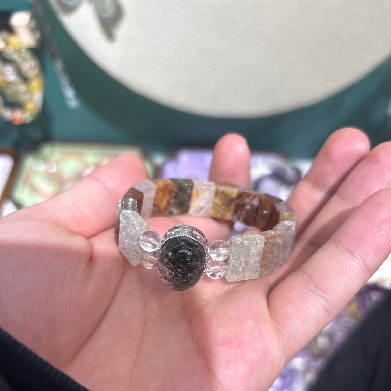 文玩手串天然水晶四季幽灵手牌手串文玩手串合香手串菩提盘玩星月菩提详情图3