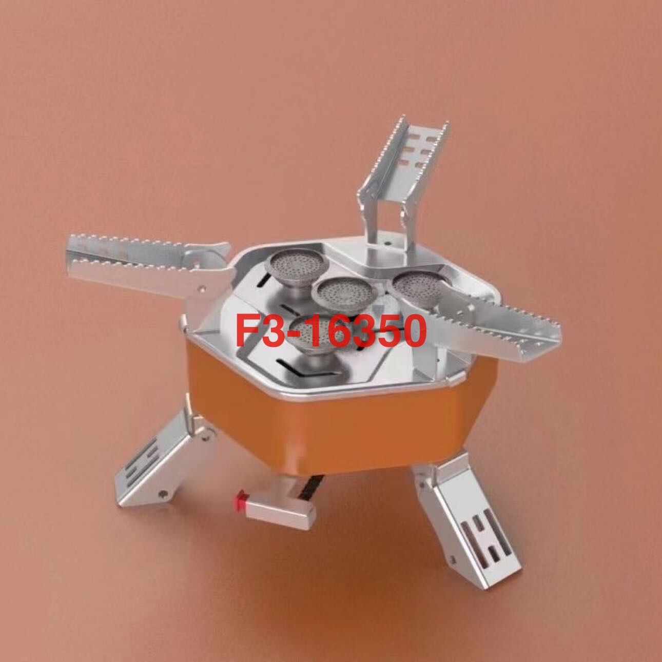 New Dry Sky four-star fierce stove with electronic ignition, available in multiple colors. Four-star split stove, outdoor gas stove. Source factory. Source factory