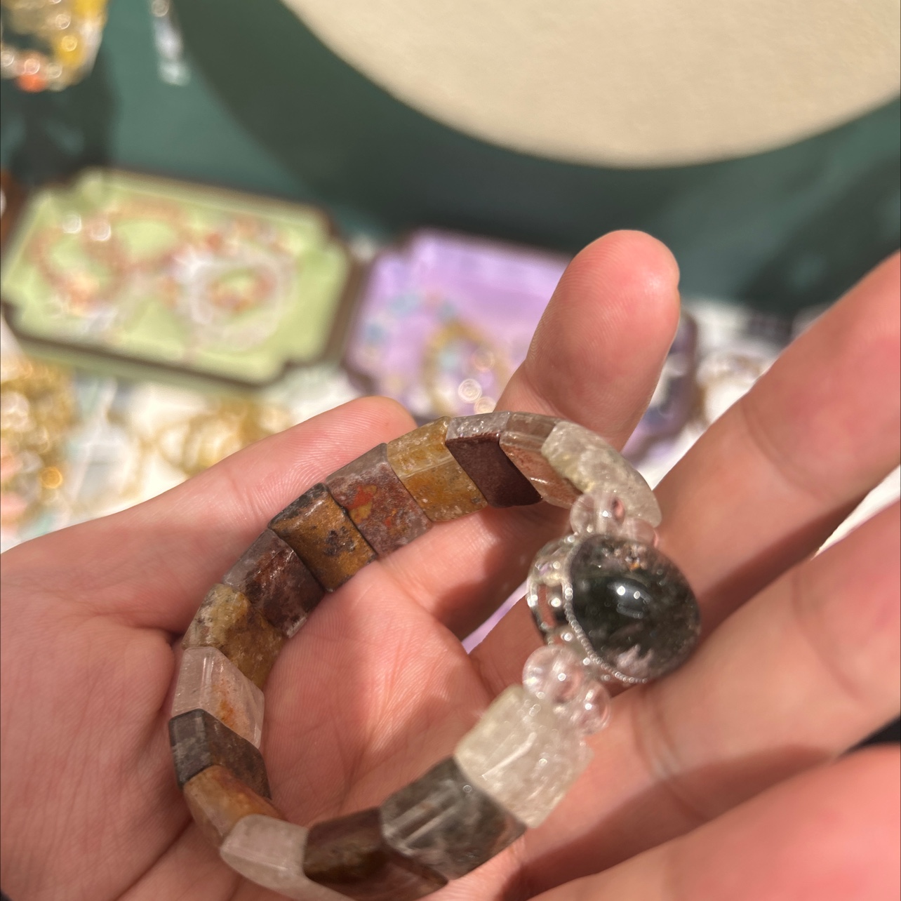 文玩手串天然水晶四季幽灵手牌手串文玩手串合香手串菩提盘玩星月菩提详情图2